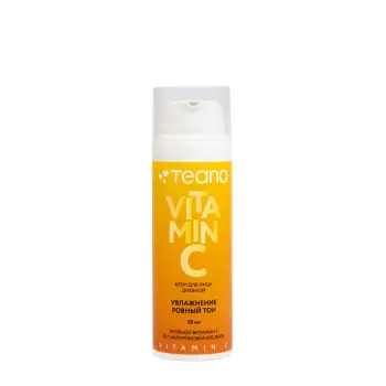 Крем дневной для лица увлажнение ровный тон / Teana VITAMIN C 50 мл