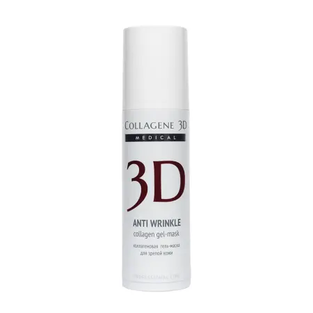 MEDICAL COLLAGENE 3D Гель-маска коллагеновая с плацентолью / Anti Wrinkle 30 мл проф. - 2