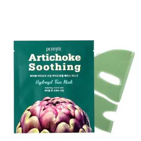 PETITFEE Маска гидрогелевая освежающая с экстрактом артишока для лица / Artichoke Soothing Hydrogel Face Mask 32 гр - 2