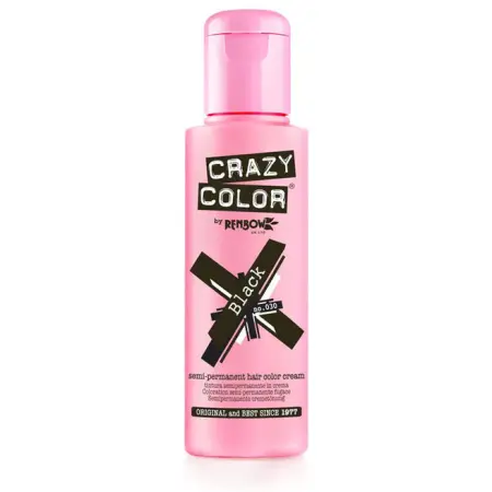 CRAZY COLOR Краска для волос, иссиня-черный / Crazy Color Blue-Black 100 мл - 2