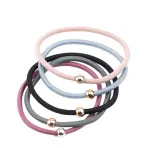 Резинки для волос цветные, с бусинками 5 шт