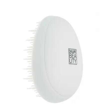 DEWAL BEAUTY Щетка массажная Прованс с пластиковым штифтом, овальная, кремовая - 2
