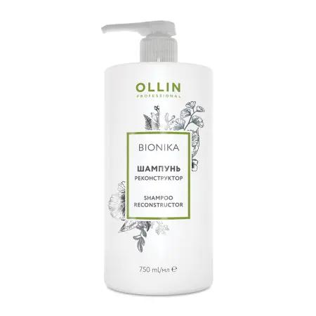 OLLIN PROFESSIONAL Шампунь реконструктор / Shampoo Reconstructor BioNika 750 мл - 1