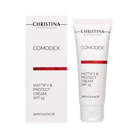 CHRISTINA Крем матирующий защитный SPF 15 / Mattify & Protect Cream Comodex 75 мл - 3