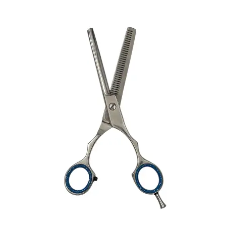 IWOU PROFESSIONAL Ножницы парикмахерские филировочные 6,0 с бирюзовыми ручками - 3