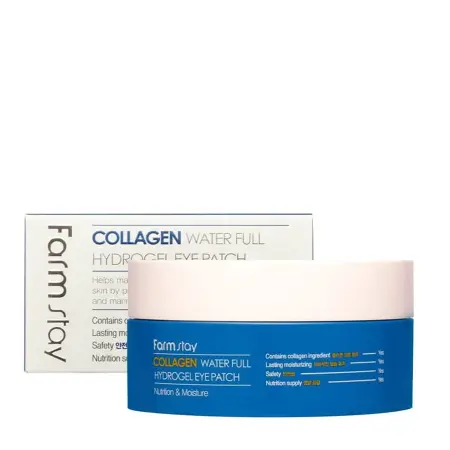 FARMSTAY Патчи гидрогелевые с коллагеном для области вокруг глаз / Collagen moistfull 60 шт - 3