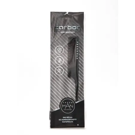 FRESHMAN Расческа разноуровневая для волос с хвостом, 022 / Collection Carbon - 3