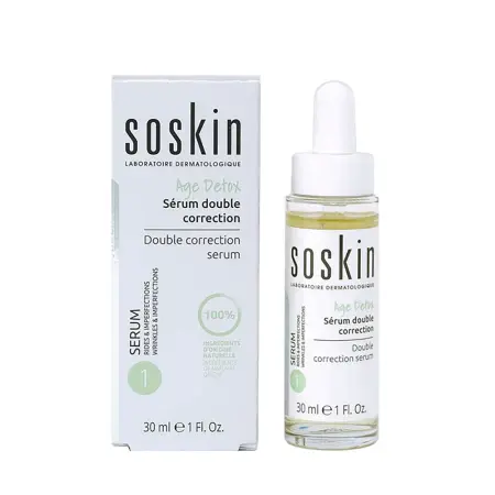 SOSKIN Сыворотка двойного действия / Age Detox Double correction serum 30 мл - 2