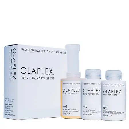 OLAPLEX Набор стилиста: восстановление и защита волос (концентрат-защита 100 мл + коктейль-фиксатор 2*100 мл) Traveling Stylist Kit - 2