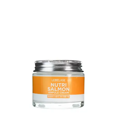 LEBELAGE Крем ампульный питательный для лица с маслом лосося / Lebelage Ampule Cream Nutri Salmon 70 мл - 1