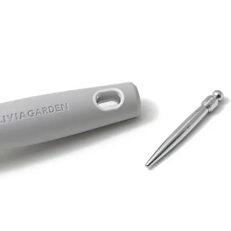 OLIVIA GARDEN Термобрашинг EXPERT BLOWOUT VENT Boar&Nylon White&Grey 20 мм - 3