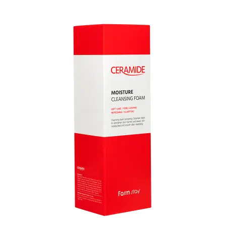 FARMSTAY Пенка питательная для лица с церамидами / Ceramide Moisture Cleansing Foam 180 мл - 3