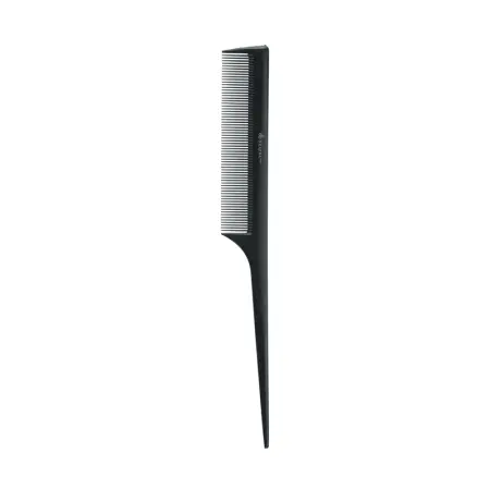 DEWAL PROFESSIONAL Расческа рабочая с пластиковым хвостиком Эконом (черная) 21 см - 1