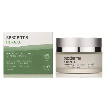 SESDERMA Крем увлажняющий с алоэ вера для лица / HIDRALOE 50 мл - 2
