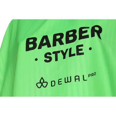 DEWAL PROFESSIONAL Пеньюар для стрижки Barber Style Neon, полиэстер, на крючках, полоска 140 х 158 см - 3