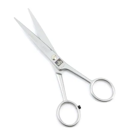 DEWAL PROFESSIONAL Ножницы парикмахерские прямые с микронасечками 5,5 (серебристые кольца) - 2