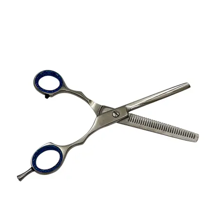 IWOU PROFESSIONAL Ножницы парикмахерские филировочные 6,0 с бирюзовыми ручками - 4