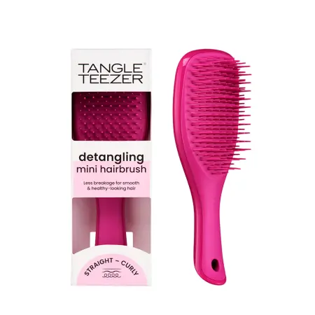 TANGLE TEEZER Расческа для волос / The Ultimate Detangler Mini Electric Raspberry - 5