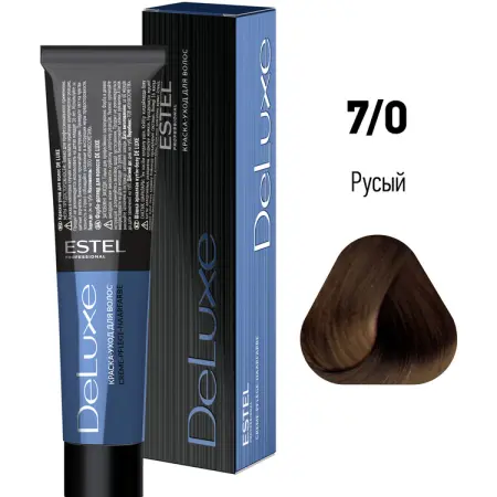 ESTEL PROFESSIONAL 7/0 краска для волос, русый / DELUXE 60 мл - 2