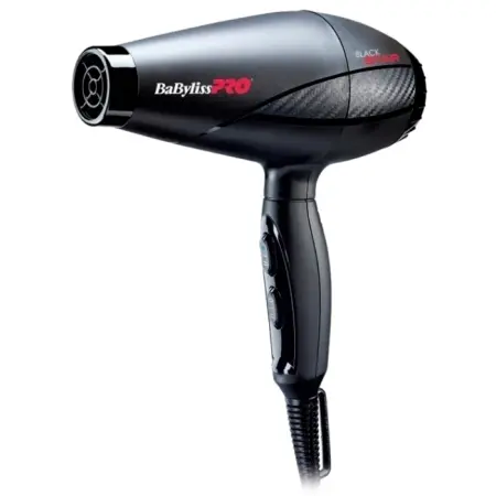 BABYLISS PRO Фен BaByliss Pro BLACK STAR, 2 насадки, 2000Вт - 2