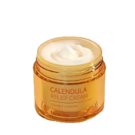 FARMSTAY Крем восстанавливающий защитный барьер для лица с календулой / Calendula Relief Cream 80 мл - 3