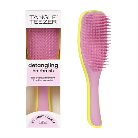 TANGLE TEEZER Расческа для волос / The Ultimate Detangler Hyper Yellow Rosebud - 7