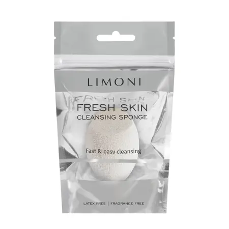 LIMONI Спонж для умывания белый / Cleansing Sponge White - 2