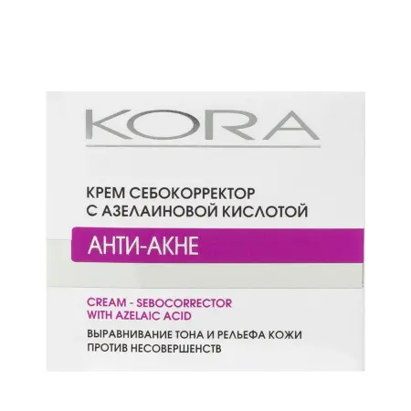 KORA Крем себокорректор с азелаиновой кислотой / OPTIMAL SEBOCONTROL 50 мл - 4