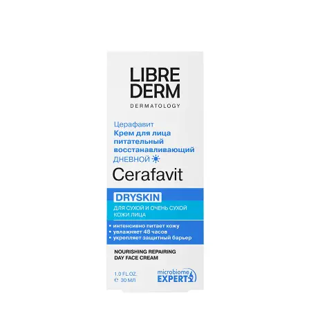 LIBREDERM Крем питательный восстанавливающий дневной для лица / CERAFAVIT 30 мл - 2