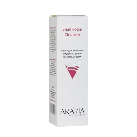 ARAVIA Professional Пенка для умывания с муцином улитки и зелёным чаем / Snail Foam Cleanser 160 мл - 5