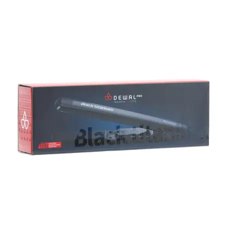 DEWAL PROFESSIONAL Щипцы-выпрямители Black Titanium, с терморегулятором, титаново-турмалиновое покрытие, 25х90 мм, 105 Вт - 4