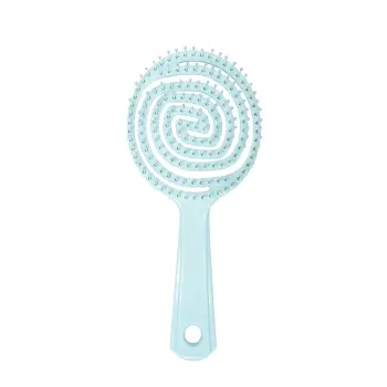 Расческа-мини для распутывания волос в форме леденца, Тиффани / Lollipop Shaped Mini Detangling Hair Brush Tiffany