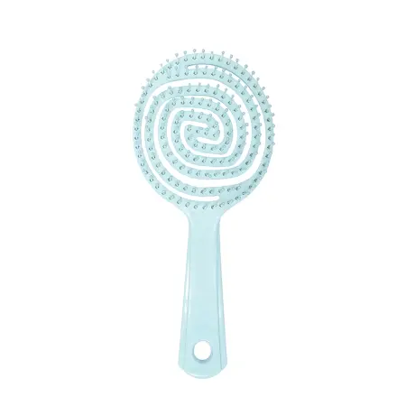 SOLOMEYA Расческа-мини для распутывания волос в форме леденца, Тиффани / Lollipop Shaped Mini Detangling Hair Brush Tiffany - 1