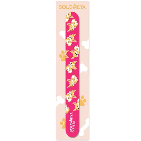SOLOMEYA Пилка для ногтей 180/220 / Corgi Nail File 1 шт - 2