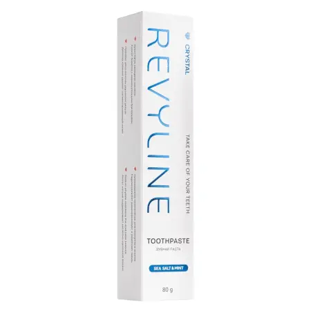 REVYLINE Паста зубная без фтора, морская соль и мята / Crystal 80 гр - 2