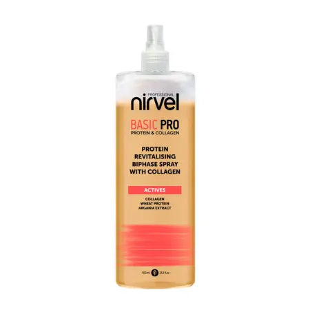 NIRVEL PROFESSIONAL Спрей-кондиционер двухфазный восстанавливающий с протеином и коллагеном / Basic PRO 500 мл - 1
