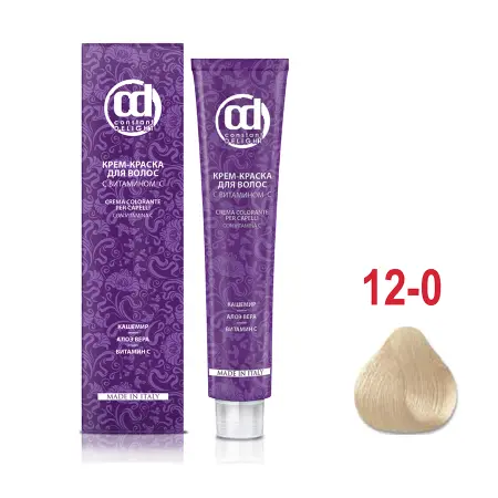 CONSTANT DELIGHT 12/0 краска с витамином С для волос, специальный блондин натуральный 100 мл - 2