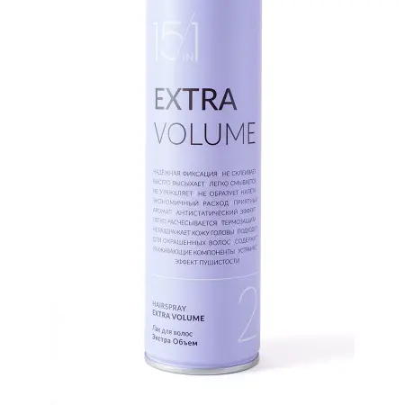 DEW PROFESSIONAL Лак для волос экстра объем 15 в 1 / Extra Volume 500 мл - 2