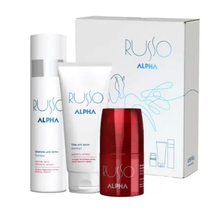 ESTEL PROFESSIONAL Набор ALPHA RUSSO (шампунь 250 мл гель для душа 200 мл дезодорант-антиперспирант 75 мл) - 1