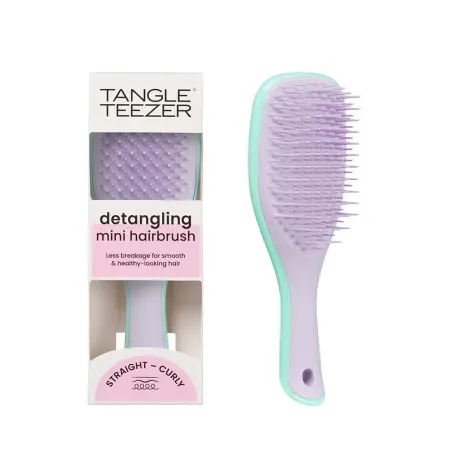 TANGLE TEEZER Расческа для волос / The Ultimate (Wet) Detangler Mini Wisteria Leaf - 9