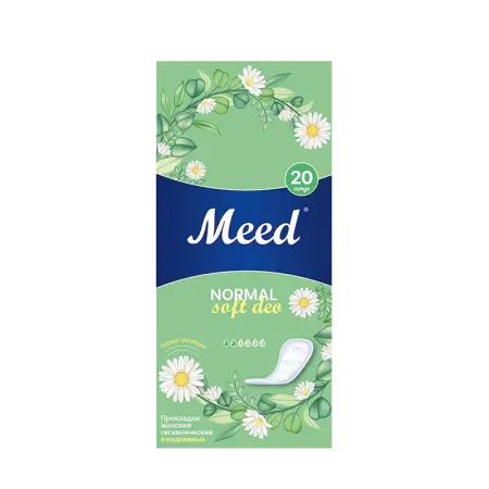 MEED Прокладки женские гигиенические ежедневные целлюлозные СОФТ ДЕО / Meed 20 шт - 1