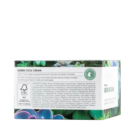 MAKE9 Крем успокаивающий для лица c экстрактом центеллы и зеленого чая / CICA CREAM 50 мл - 5