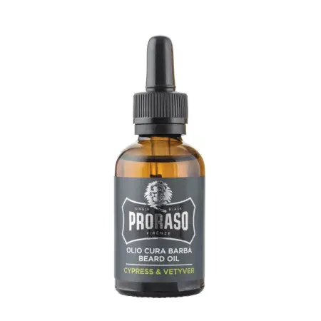 PRORASO Масло смягчающее для бороды / CYPRESS & VETYVER 30 мл - 1