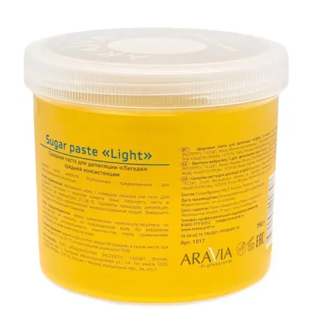 ARAVIA Professional Паста сахарная средней консистенции для шугаринга Легкая 750 г - 4