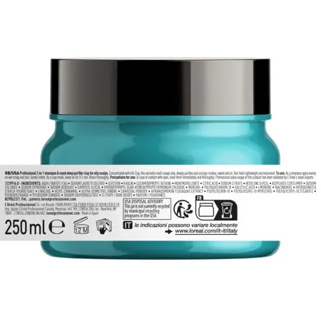 L OREAL PROFESSIONNEL Шампунь-маска очищающий для кожи головы, склонной к жирности / SCALP ADVANCED 250 мл - 2