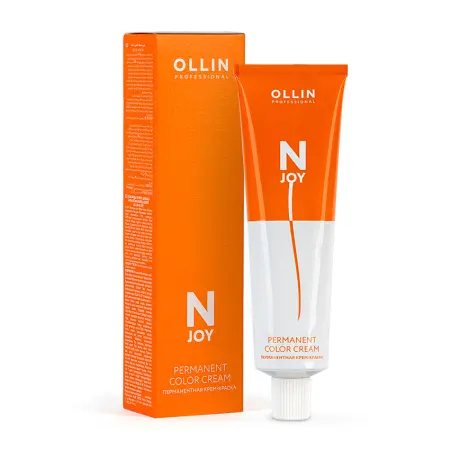 OLLIN PROFESSIONAL 9/72 крем-краска перманентная для волос, блондин коричнево-фиолетовый / N-JOY 100 мл - 2