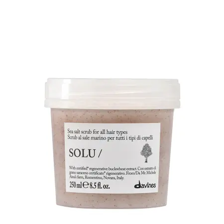 DAVINES SPA Скраб с морской солью для всех типов волос / SOLU scrub 250 мл - 1