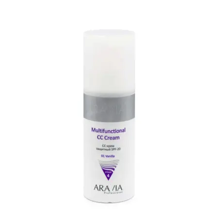 ARAVIA Professional CC-крем защитный SPF-20 / Multifunctional CC Cream Vanilla 01, 150 мл - 1