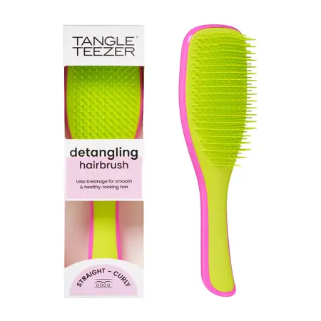 TANGLE TEEZER Расческа для волос / The Ultimate Detangler Pink & Cyber Lime - 6