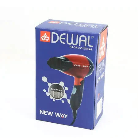 DEWAL PROFESSIONAL Фен дорожный складной New Way, красный, 1000 Вт - 9